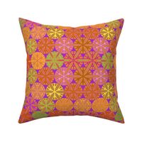 Citrus Slices Geometric on purple large