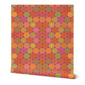 Citrus Slices Geometric on purple large