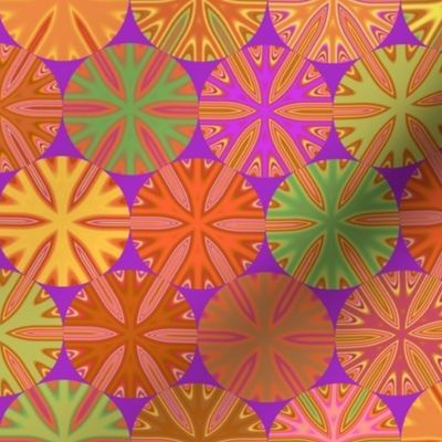 Citrus Slices Geometric on purple large