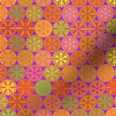 Citrus Slices Geometric in Purple small 