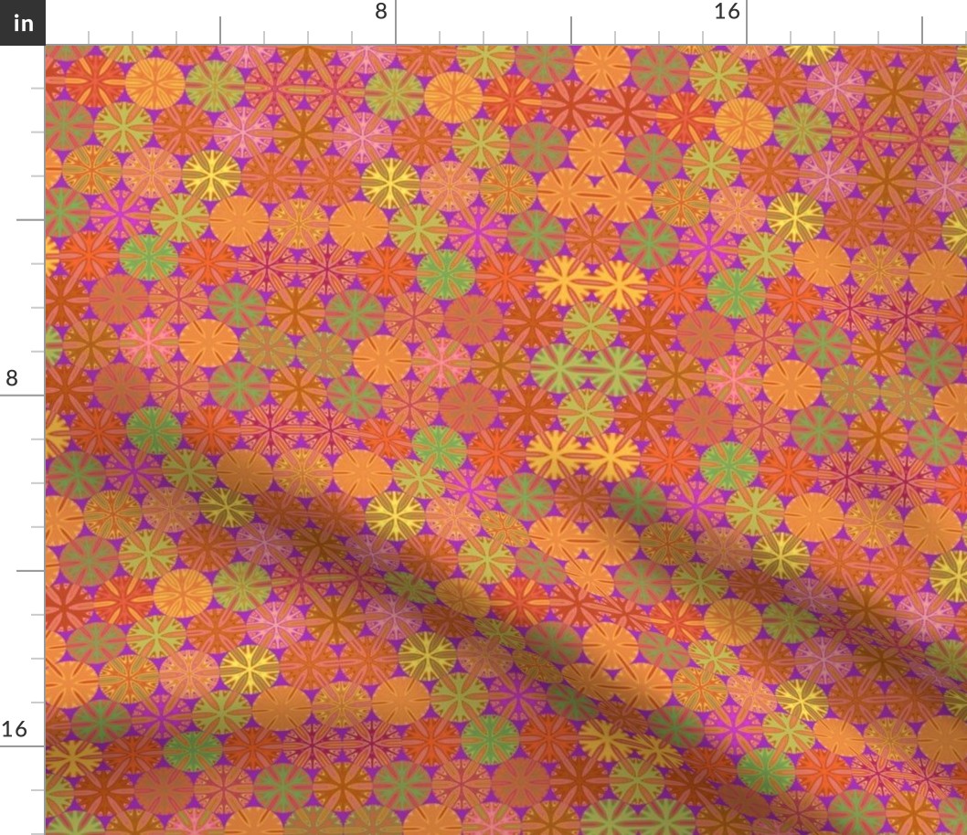 Citrus Slices Geometric in Purple small 