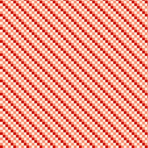 Checkered Diagonal Stripes - D