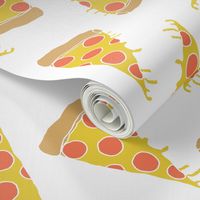 pizza // junk food kids white background pizza print cute pizza food 