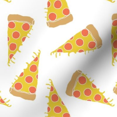 pizza // junk food kids white background pizza print cute pizza food 