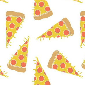 pizza // junk food kids white background pizza print cute pizza food 