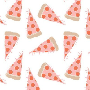 pizza // pink pizza pepperoni pizza junk food kids 