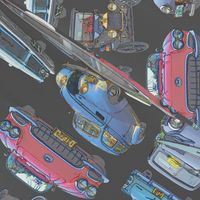 Dean's Antique Car Collage