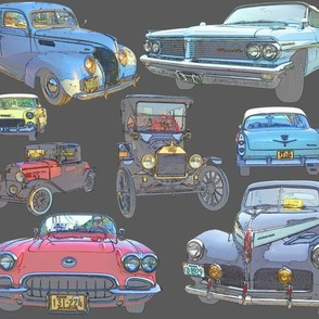 Dean's Antique Car Collage