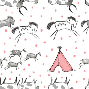 Cave Drawings in Pink