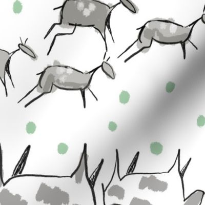 Cave Drawings in Green