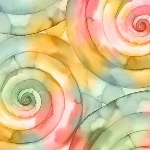 Watercolor Spiral