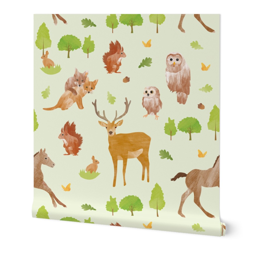 Forest friends - woodland animals