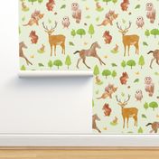 Forest friends - woodland animals