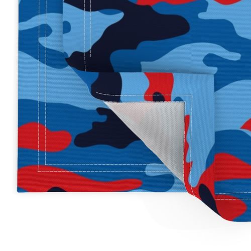 Camouflage red and blue, camo army