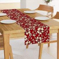 Hibiscus Flower Hawaiian Print in Red