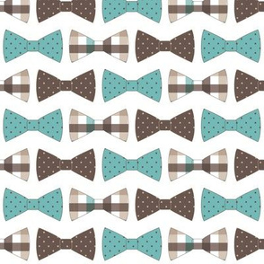 Bow Ties (small-scale) // Gulf Green & Brown