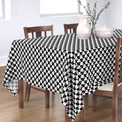 Black and White Weimaraners on Checkerboard