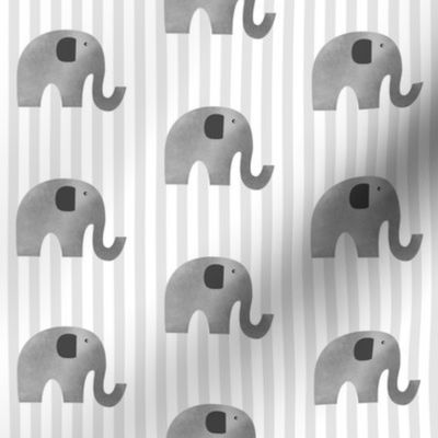 Elephant Gray Stripes