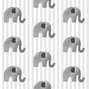 Elephant Gray Stripes