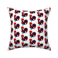 Colorful Barcelos Rooster on White [Medium Size]