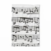 Black and white Music Notes  - LARGE