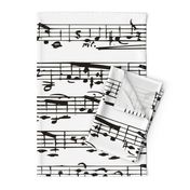 Black and white Music Notes  - LARGE