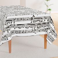 Black and white Music Notes  - LARGE