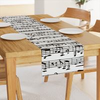 Black and white Music Notes  - LARGE