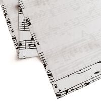 Black and white Music Notes  - LARGE