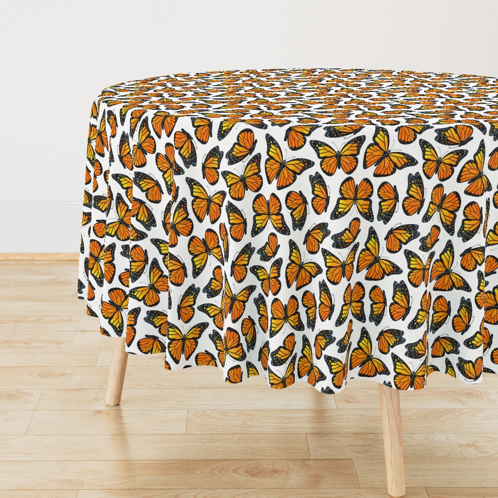 Monarch Butterfly Watercolor Pattern