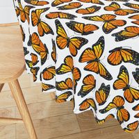 Monarch Butterfly Watercolor Pattern