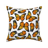 Monarch Butterfly Watercolor Pattern