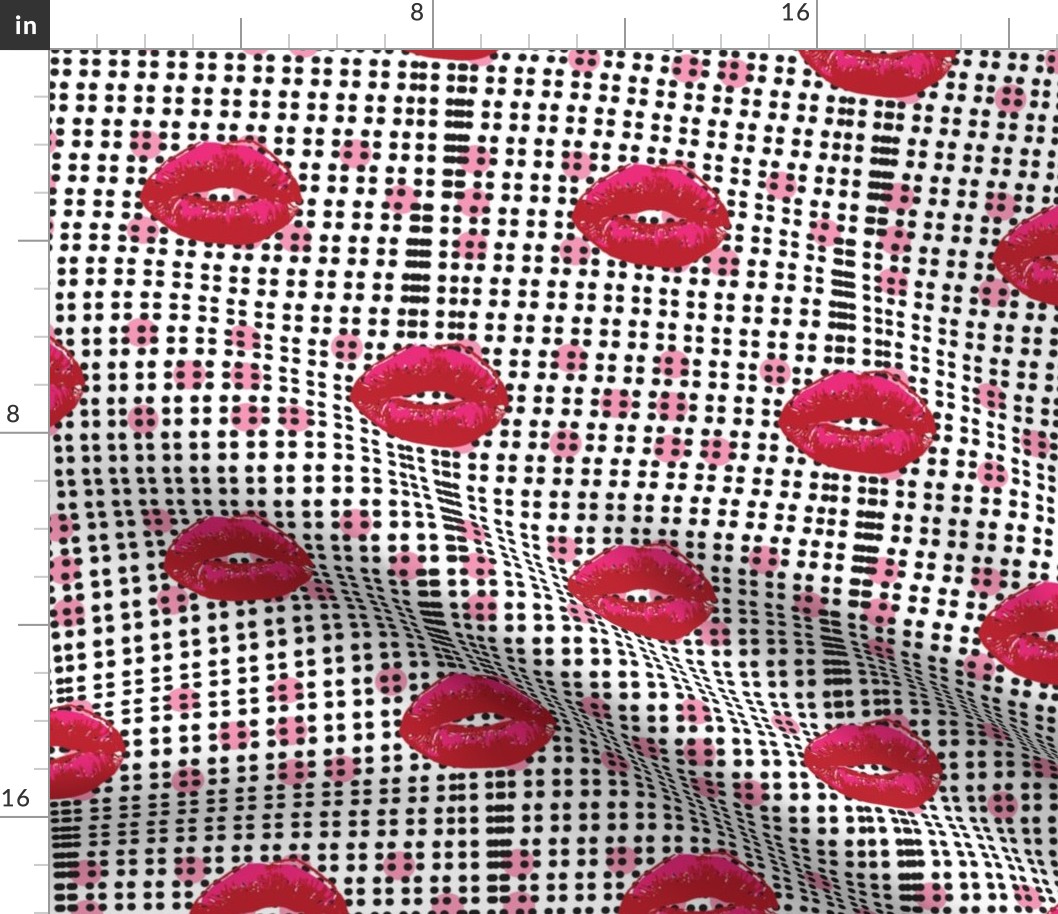 love and kisses braille pop art