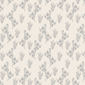 gray coral on cream