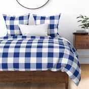 Willow Ware Blue and White Gingham with Savoy Blue