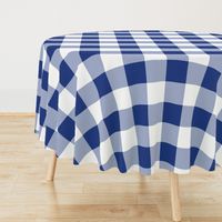 Willow Ware Blue and White Gingham with Savoy Blue