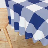 Willow Ware Blue and White Gingham with Savoy Blue