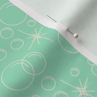 Bubbles- Mint Background