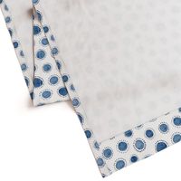 Watercolor Indigo Polka Dot