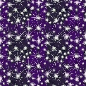 Spiky starry violet pattern