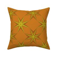 Spiky starry pale orange pattern