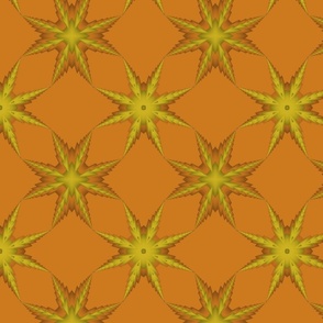 Spiky starry pale orange pattern