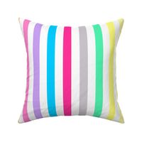 Kate and Jeanette Candy Shop Rainbow Stripe Pastel Print