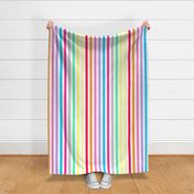 Kate and Jeanette Candy Shop Rainbow Stripe Pastel Print