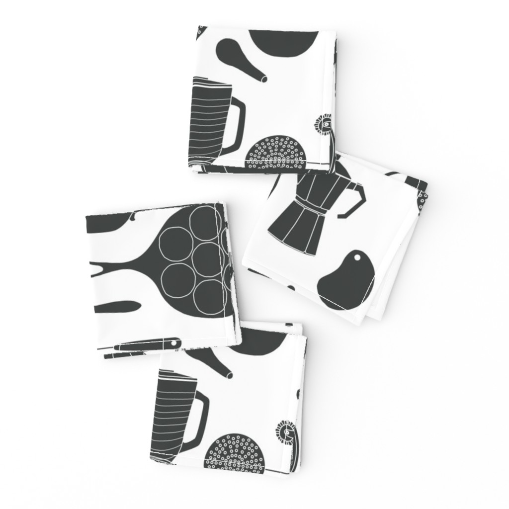 kitchen gadgets (black & white)