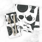 kitchen gadgets (black & white)