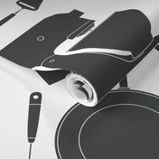 kitchen gadgets (charcoal & white)