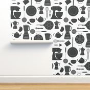 kitchen gadgets (black & white)