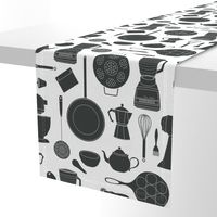 kitchen gadgets (black & white)