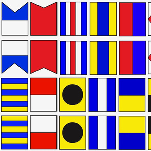 Nautical Flags letters A-L (1/3)